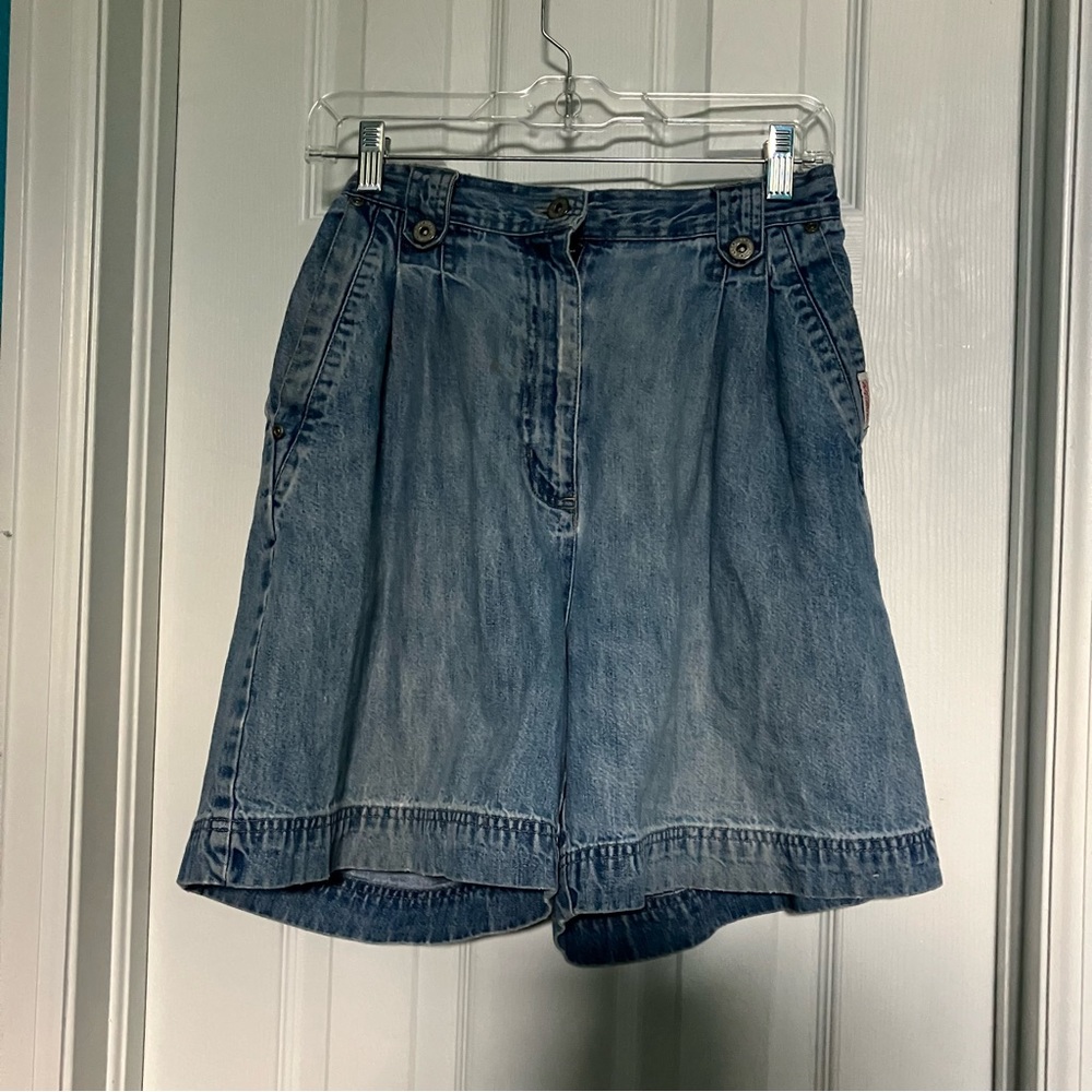 Bill Blass Vintage Denim Shorts - Picture 1 of 10